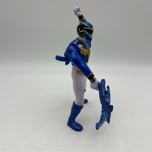 Mighty Morphin Power Rangers Megaforce Battle Blue 6" Figure 2012 Bandai Comp - Picture 7 of 12